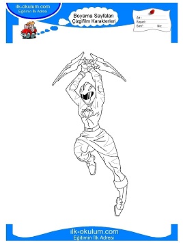Çocuklar İçin Power Rangers Boyama Sayfaları 